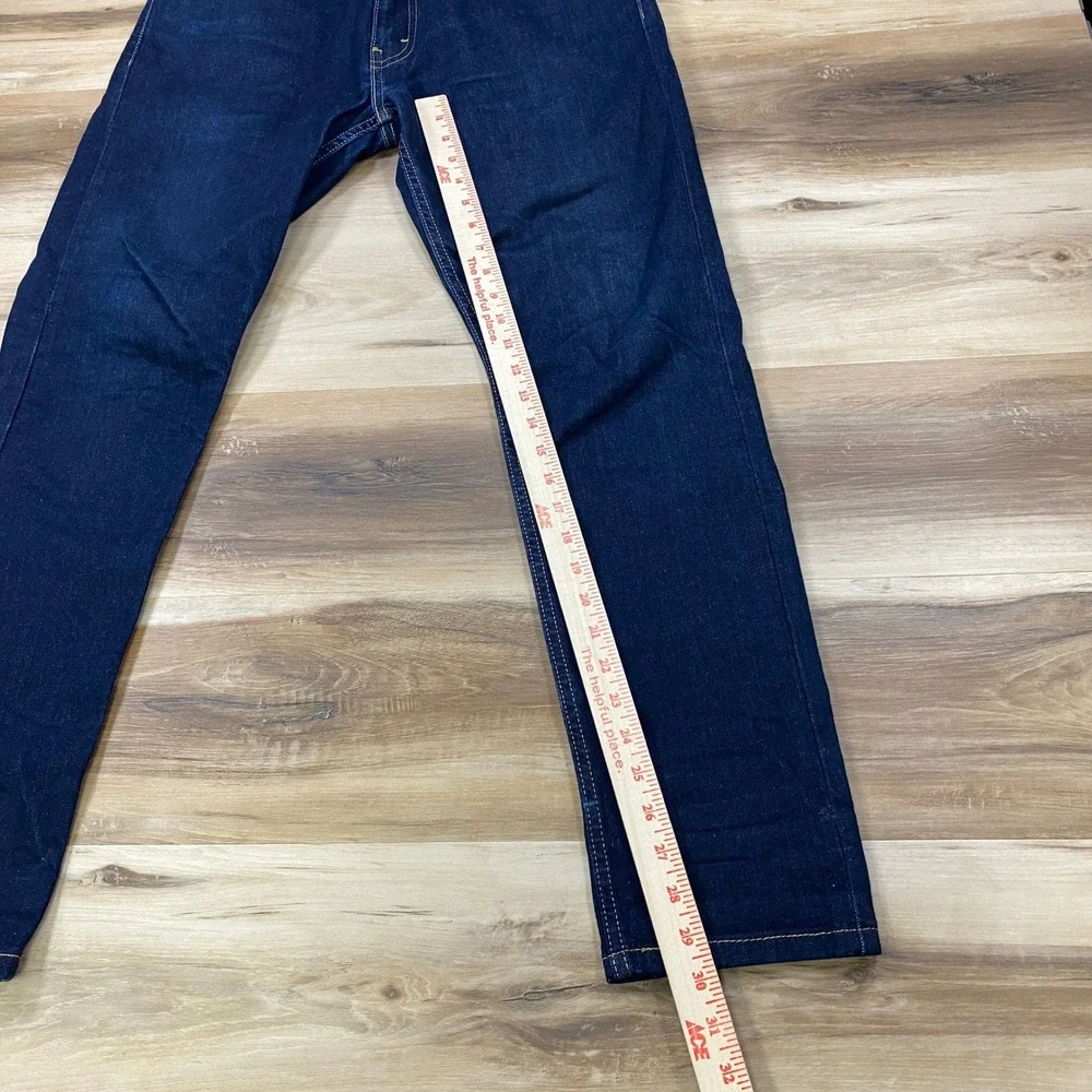 Levi's 511 Slim Men 33x30 Minimalist Cotton Blend Stretch Jeans Dark Indigo Blue